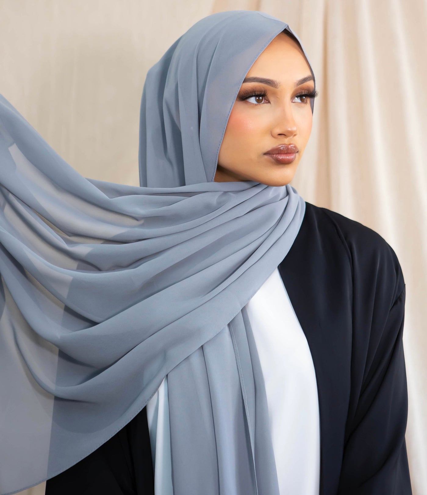 Chiffon Hijab - Grey