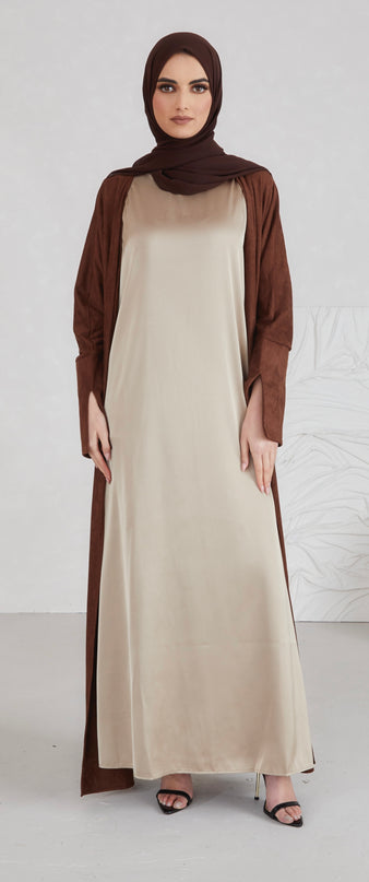 Satin Sleeveless Slip - Gold