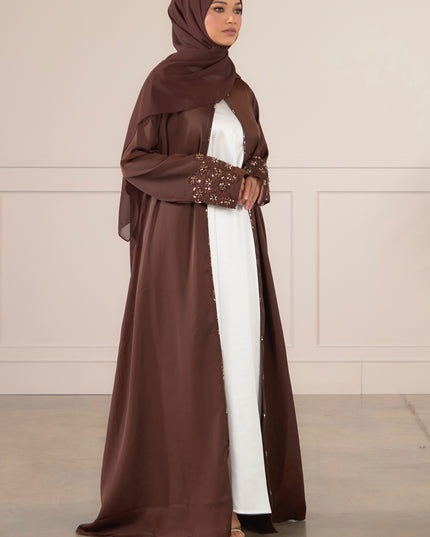 Aseel Abaya - Walnut