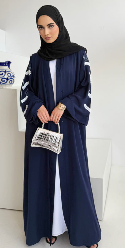 Navy Elham Abaya