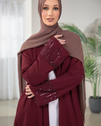 Lilly Abaya - Burgundy