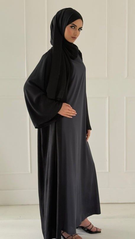 long sleeve slip dress abaya abaya SLIP/UNDERSLIP / abaya innerslip white| LONG sleeve LONG slip dress | abaya dress for women | abaya dubai