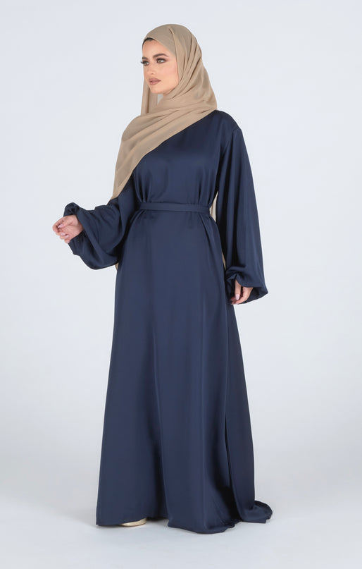 Navy Flare Closed Abaya