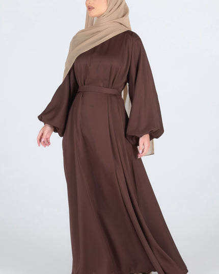 Walnut Flare Closed Abaya