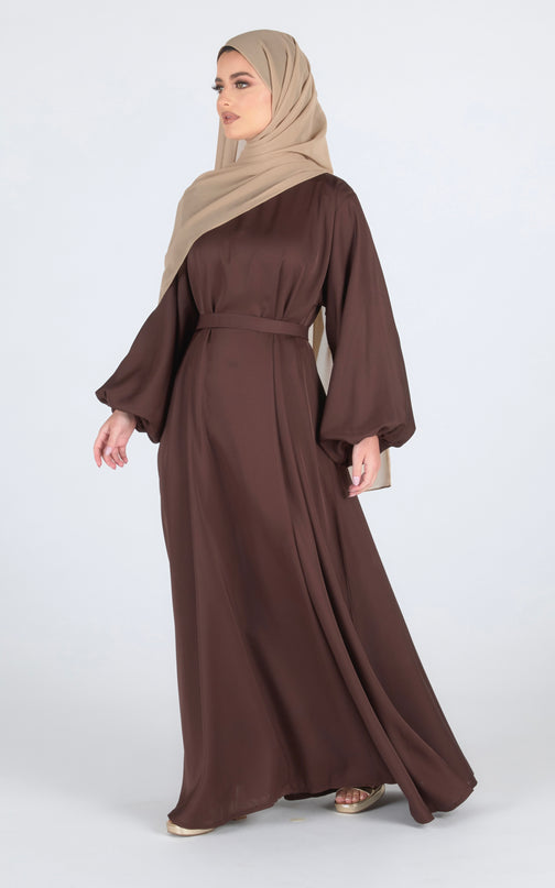 Walnut Flare Closed Abaya