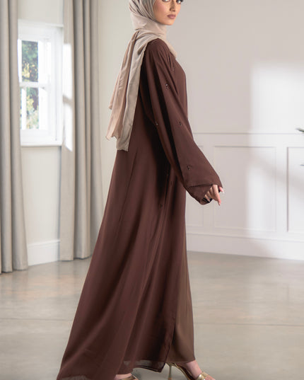 Walnut Sequin Abaya