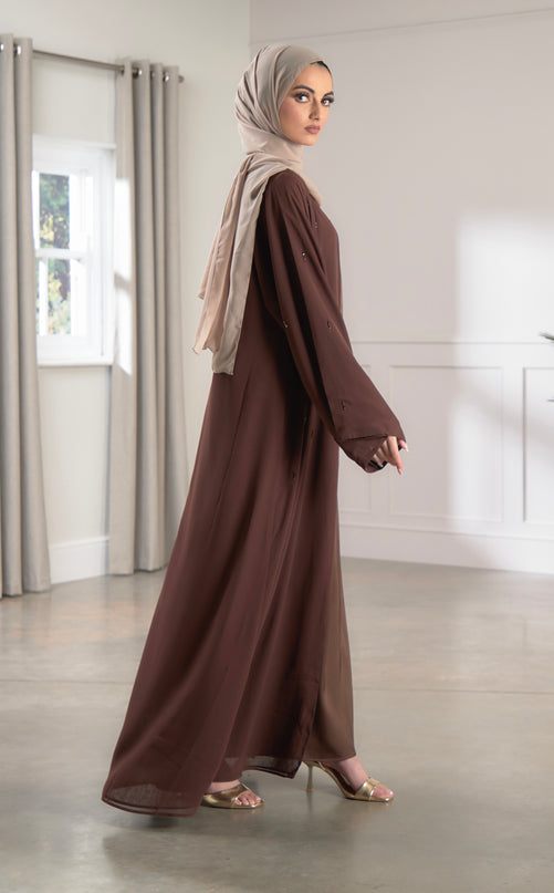 Walnut Sequin Abaya