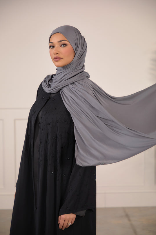 Maxi Jersey Hijab - Grey