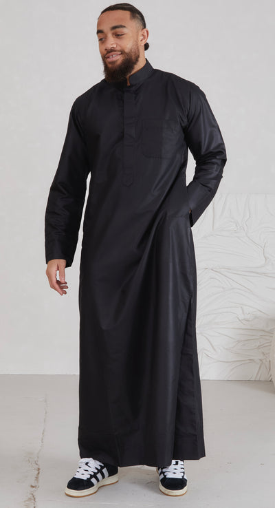 Men's Kuwaiti Thobe - Black