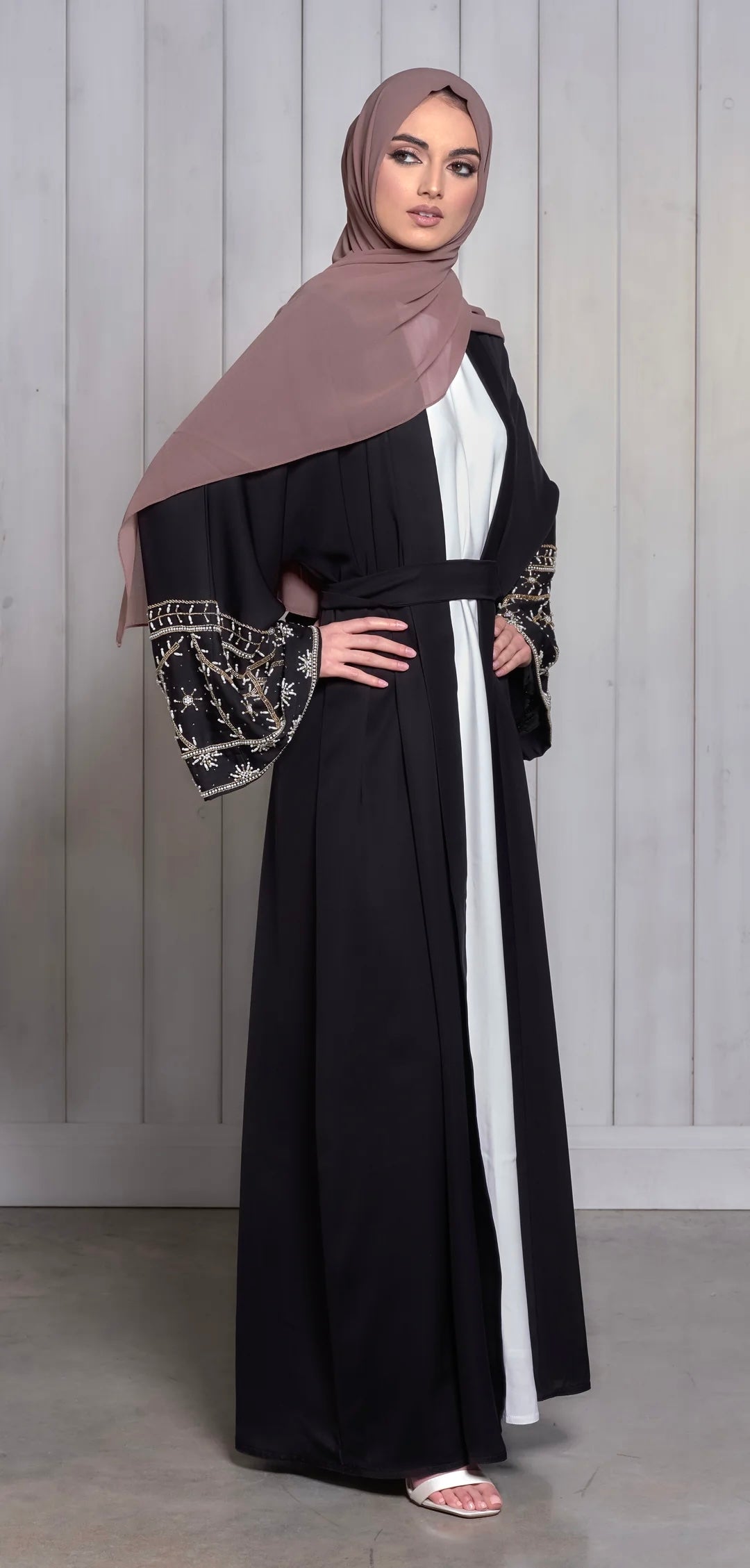 Evie Embellished Sleeve Abaya