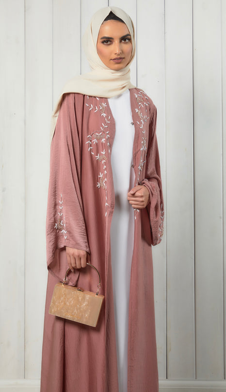 Noor Sequin Abaya - Mauve