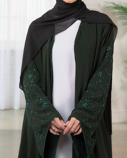 Maheen Abaya - Bottle Green