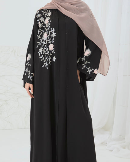 BLACK EMBELLISHED ABAYA