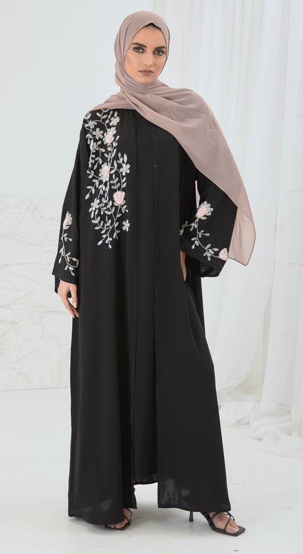 BLACK EMBELLISHED ABAYA