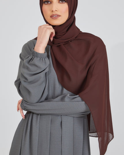 Yazrin 3 Piece Abaya set - Grey