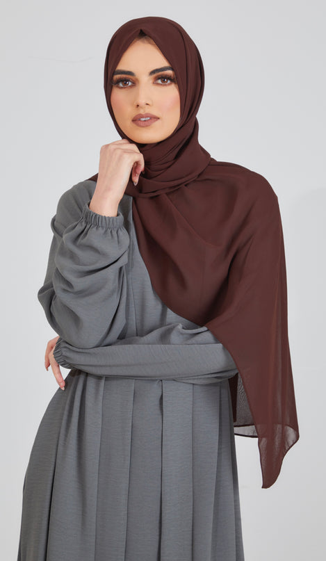 Yazrin 3 Piece Abaya set - Grey