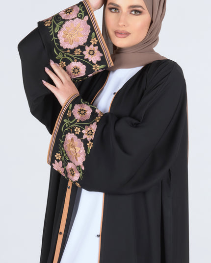 Floral Sleeve Abaya