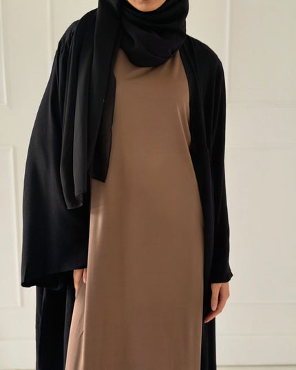 Essential Sleeveless Slip Dress - Mocha