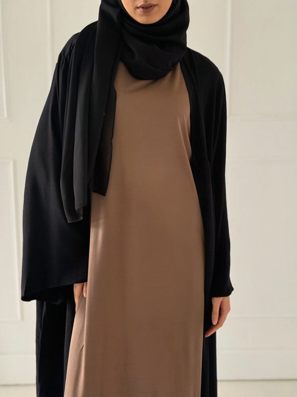 Essential Sleeveless Slip Dress - Mocha