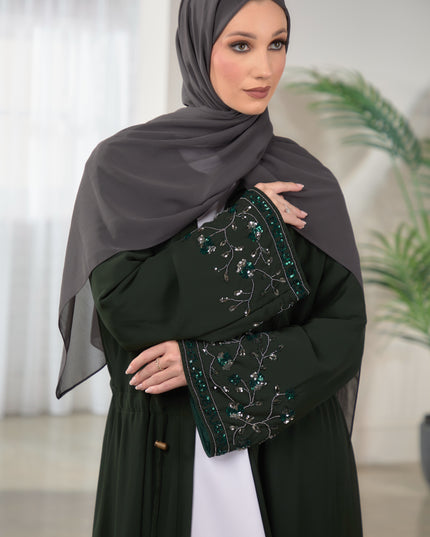 Nala Abaya - Bottle Green