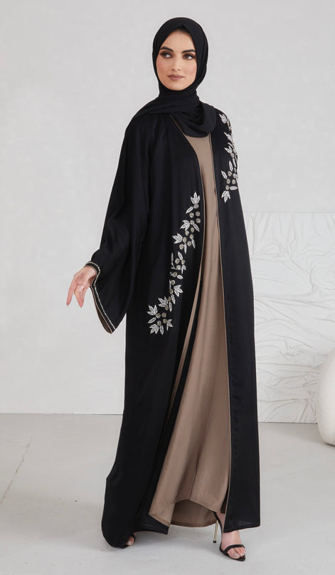 Celine Abaya With Matching Slip