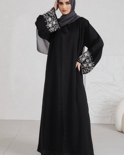 Haya Embellished Sleeve Abaya