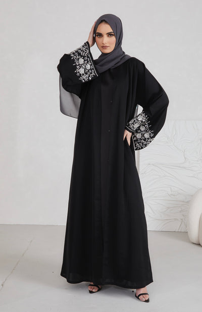 Haya Embellished Sleeve Abaya