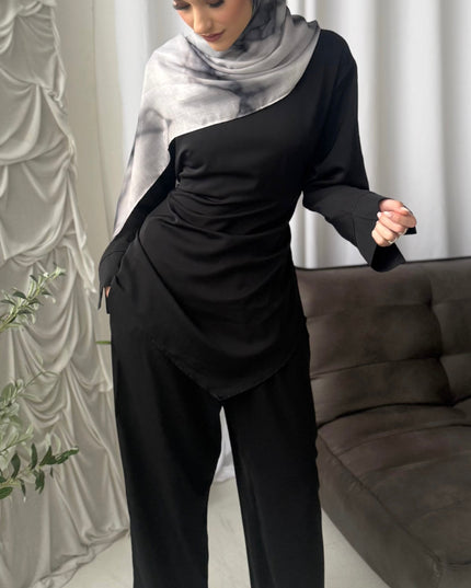 Nidha Co-ord Set - Black