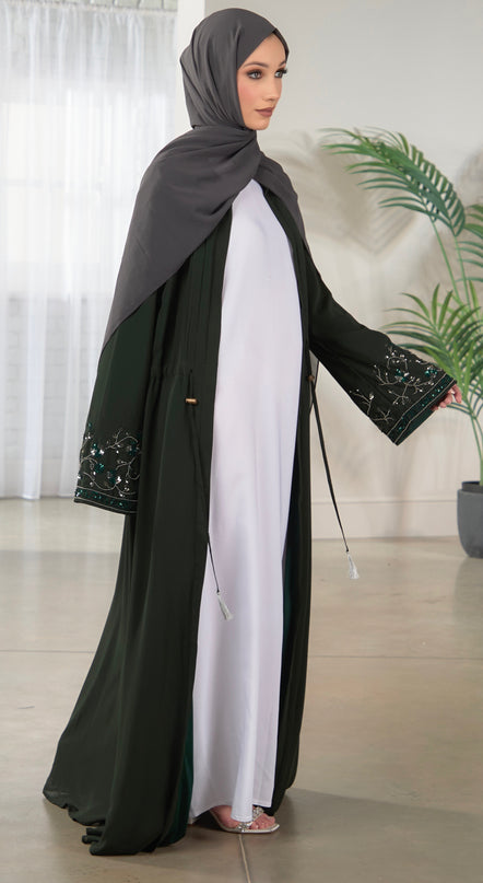 Nala Abaya - Bottle Green