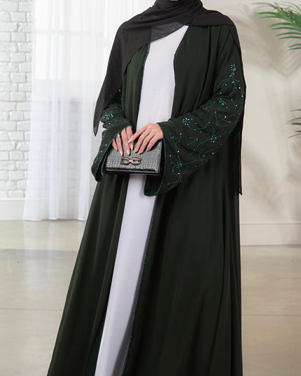 Maheen Abaya - Bottle Green