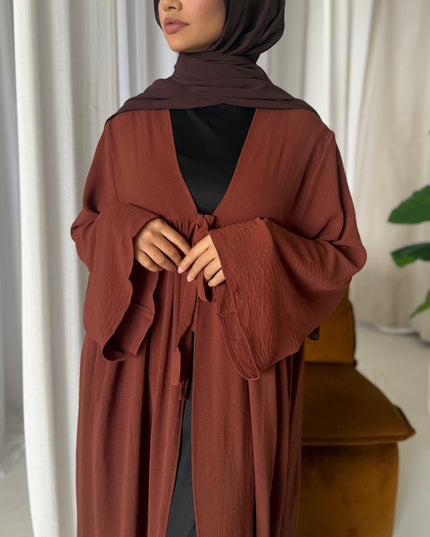 tie open abaya