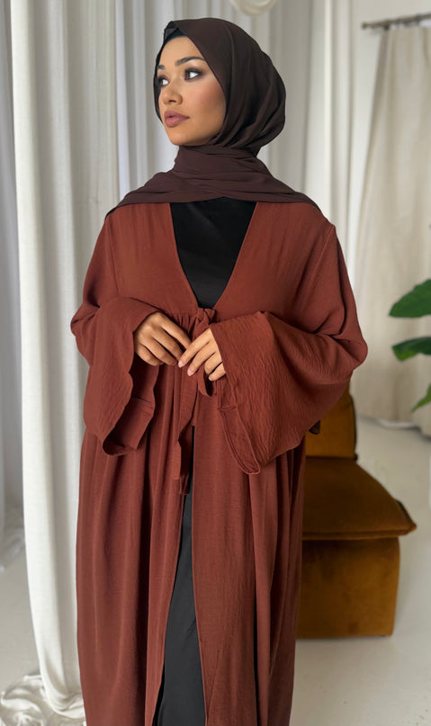 tie open abaya