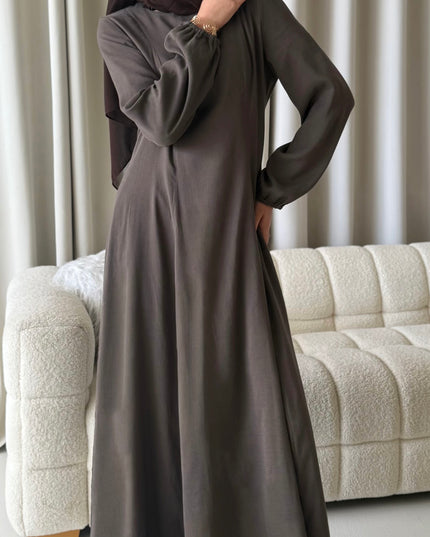 long brown abaya