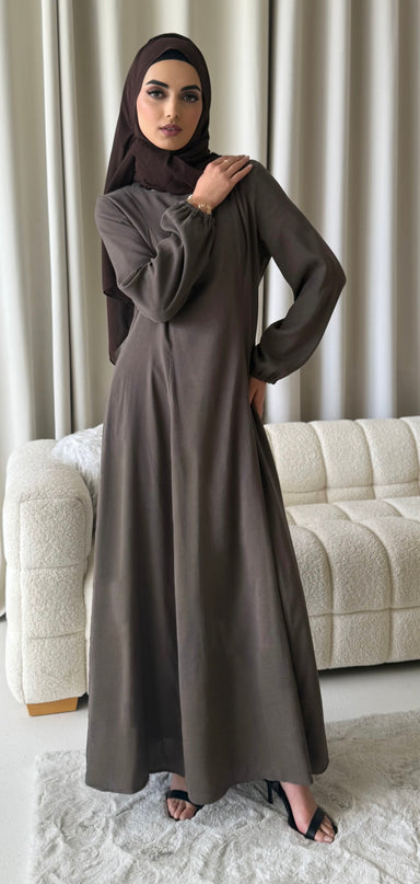 long brown abaya