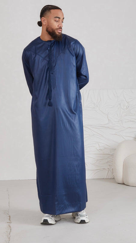 Men's Emirati Thobe - Navy