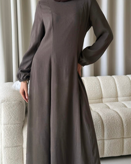 long brown abaya