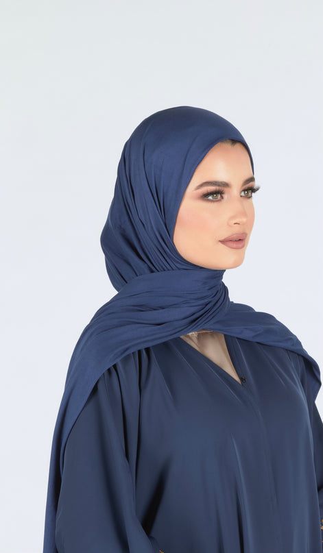 Maxi Jersey Hijab - Navy