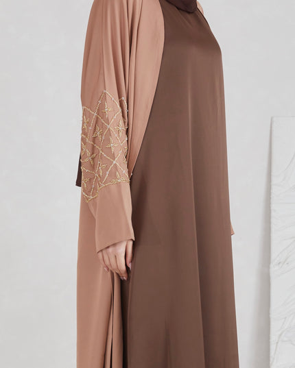 Satin Sleeveless Slip - Walnut