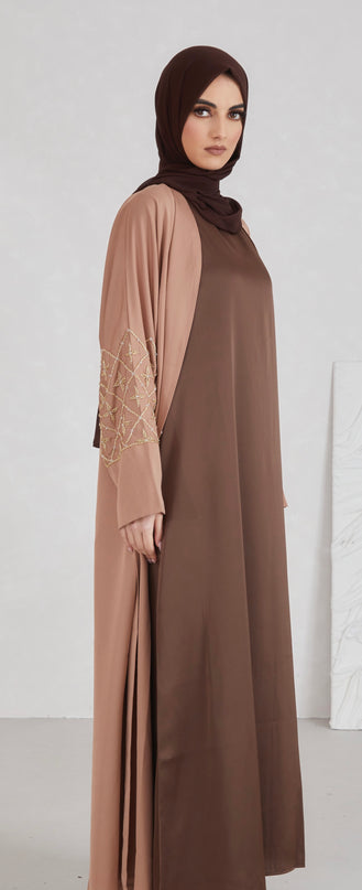 Satin Sleeveless Slip - Walnut