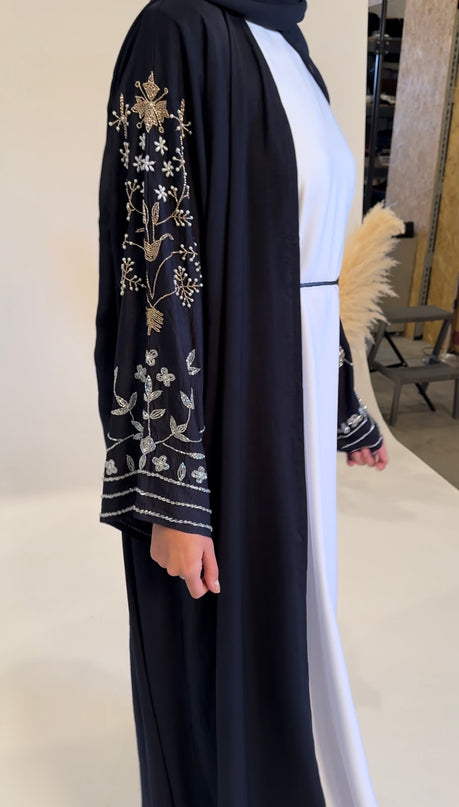 Eiman Embellished Sleeve Abaya