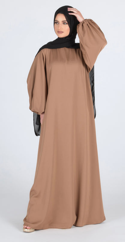 Almond Flare Closed Abaya