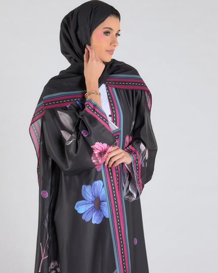 Noir Bloom Abaya