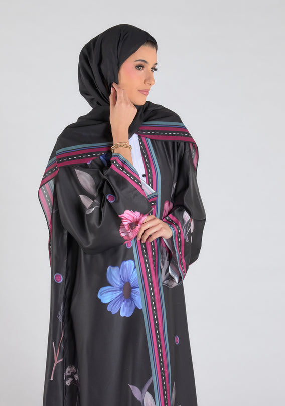 Noir Bloom Abaya