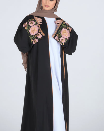 Floral Sleeve Abaya