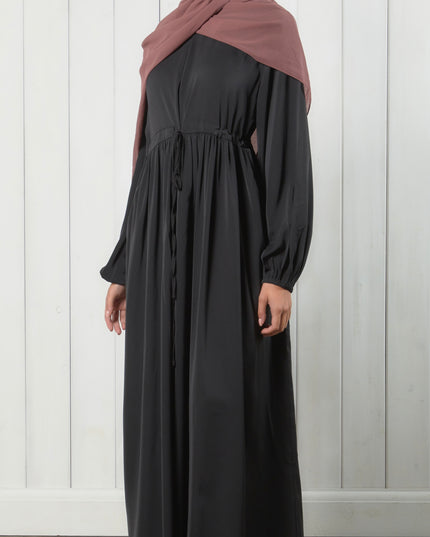 Yara Closed Abaya - Black