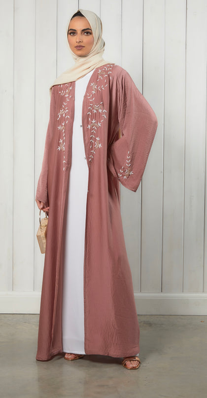 Noor Sequin Abaya - Mauve