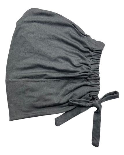 Tie-Back Hijab Under Cap - Charcoal