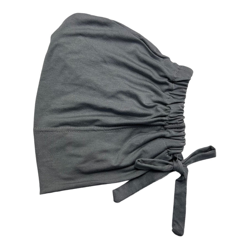 Tie-Back Hijab Under Cap - Charcoal