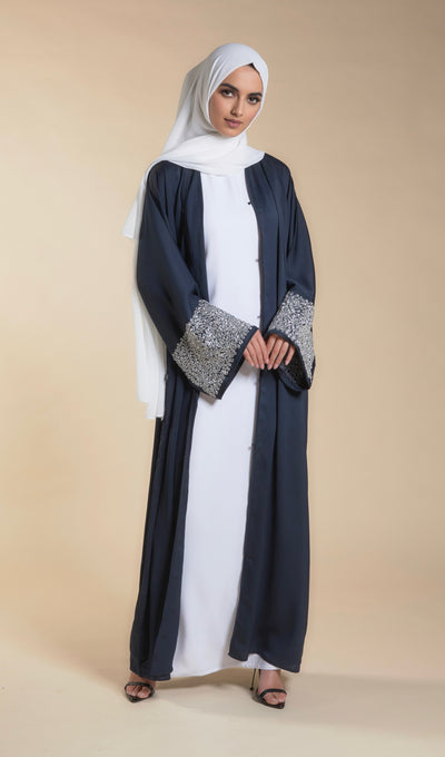 Sabah Embellished Sleeve Abaya
