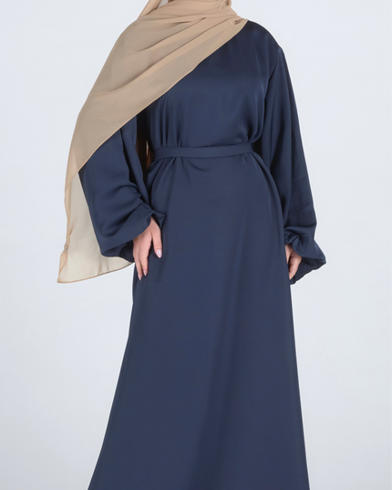 Navy Flare Closed Abaya
